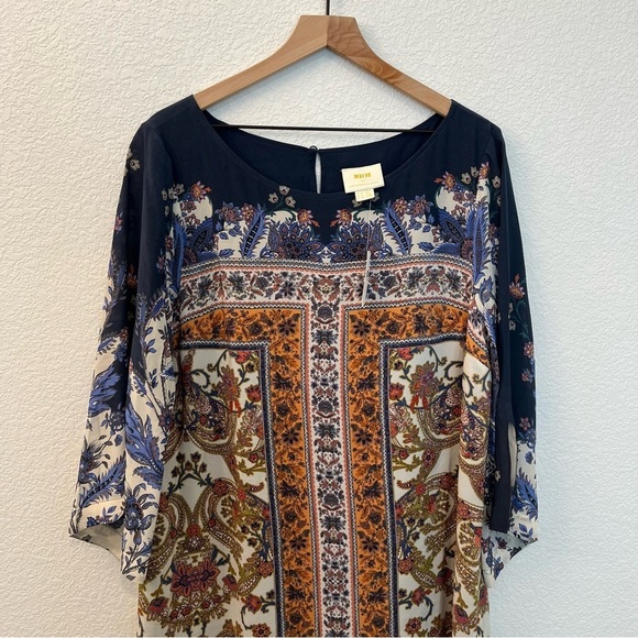 NWT Anthropologie Maeve Silk Barcelona Tunic Dress- Size 16 - Picture 6 of 16